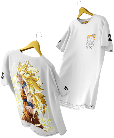 Polera Full Art Goku Super Saiyan 3 - Dragon Ball Z - Oversized Long Fit Unisex