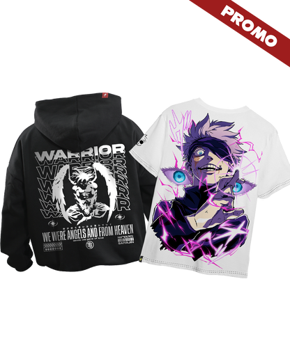 Promo Hoodie Angel Goku + Full Art Satoru Gojo