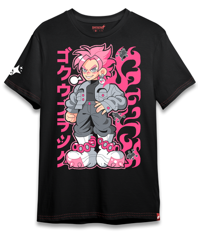 Polera KID Goku Black - Dragon Ball Super Oversized Long Fit Unisex