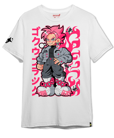 Polera Goku Black - Dragon Ball Super Oversized Long Fit Unisex