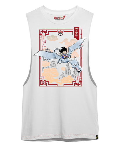 Polera Goku en el mundo Pokémon Long Fit Unisex