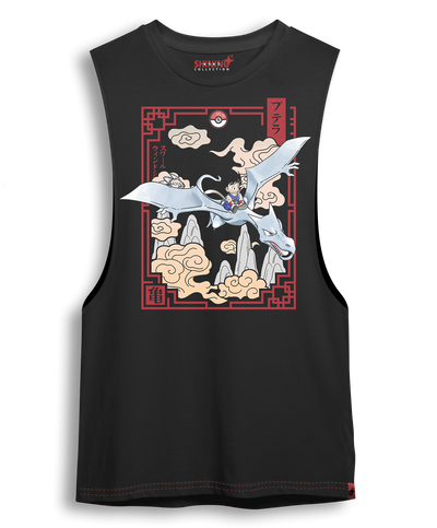 Polera Goku en el mundo Pokémon Long Fit Unisex