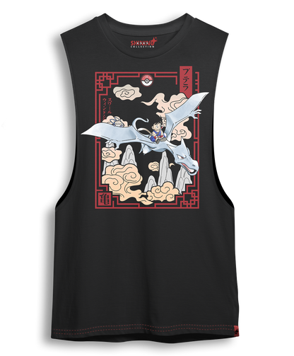 Polera Goku en el mundo Pokémon Long Fit Unisex