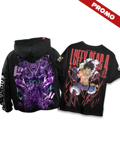 Promo Hoodie Full Art Roronoa Zoro + Full Art Luffy Gear 4