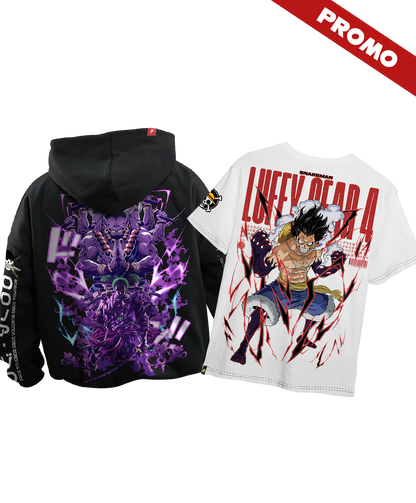 Promo Hoodie Full Art Roronoa Zoro + Full Art Luffy Gear 4