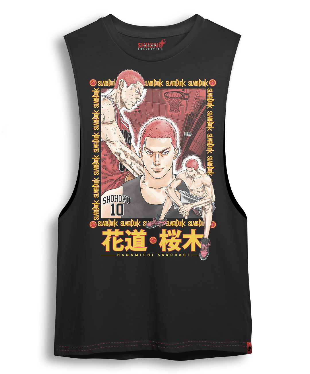 Polera Hanamichi Sakuragide Slamdunk Oversized Long Fit Unisex