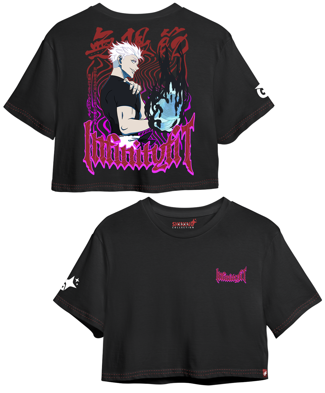 Crop Con Mangas Satoru Gojo Gym - Jujutsu Kaisen - Oversized Long Fit Unisex (copia)