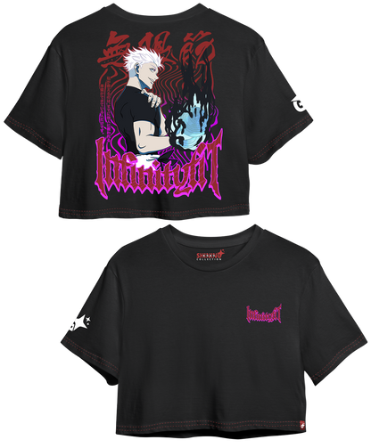 Crop Con Mangas Satoru Gojo Gym - Jujutsu Kaisen - Oversized Long Fit Unisex (copia)