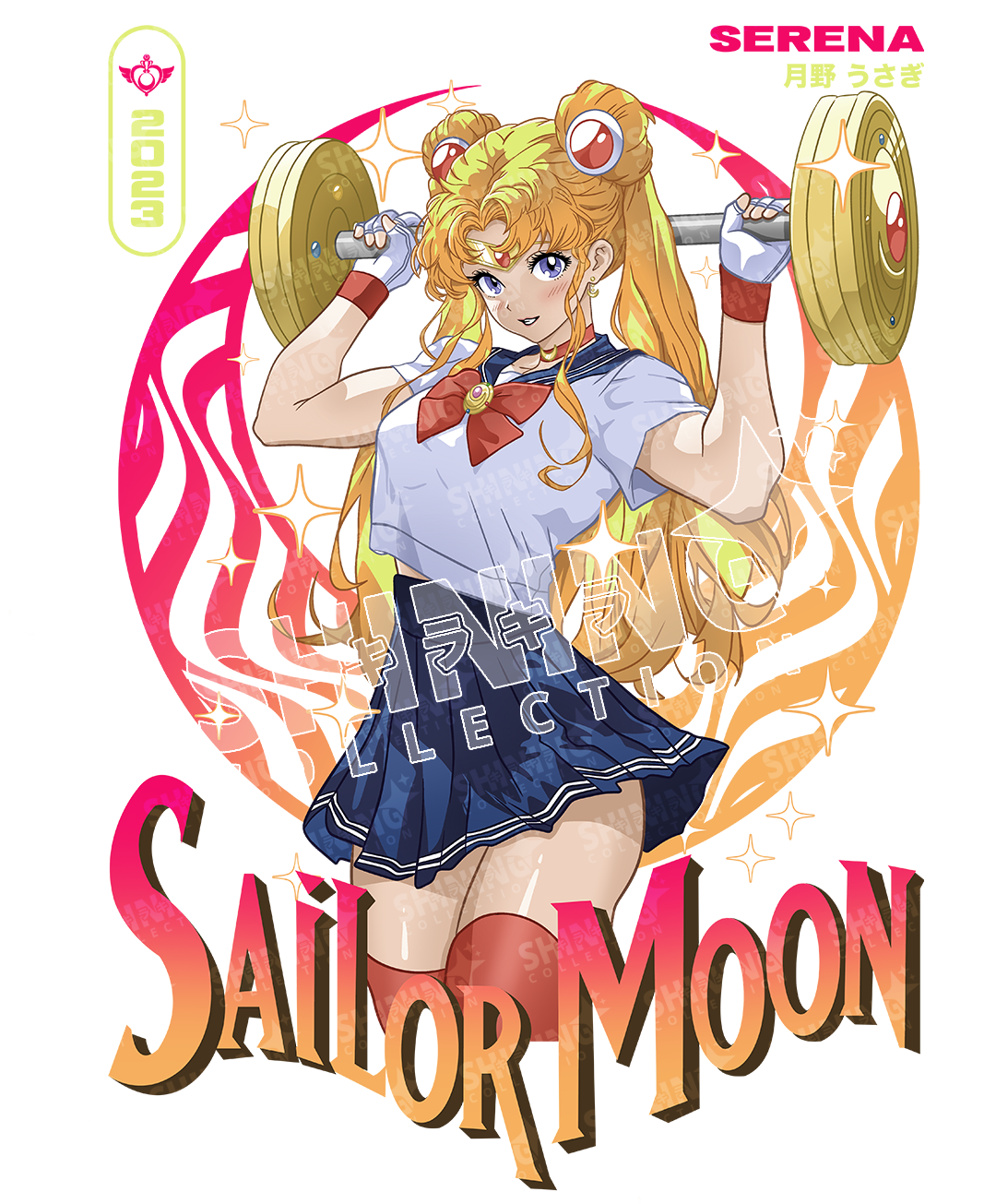 Polera Serena Tsukino Gym - Sailor Moon Long Fit Unisex – ShiningCollection