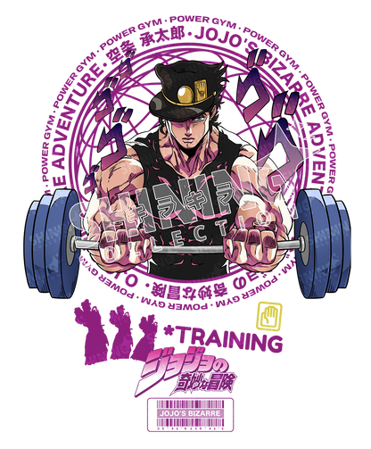 Polera Jotaro Kujo Gym - Jojo's Bizarre Adventure Long Fit Unisex