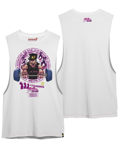 Polera Jotaro Kujo Gym - Jojo's Bizarre Adventure Long Fit Unisex