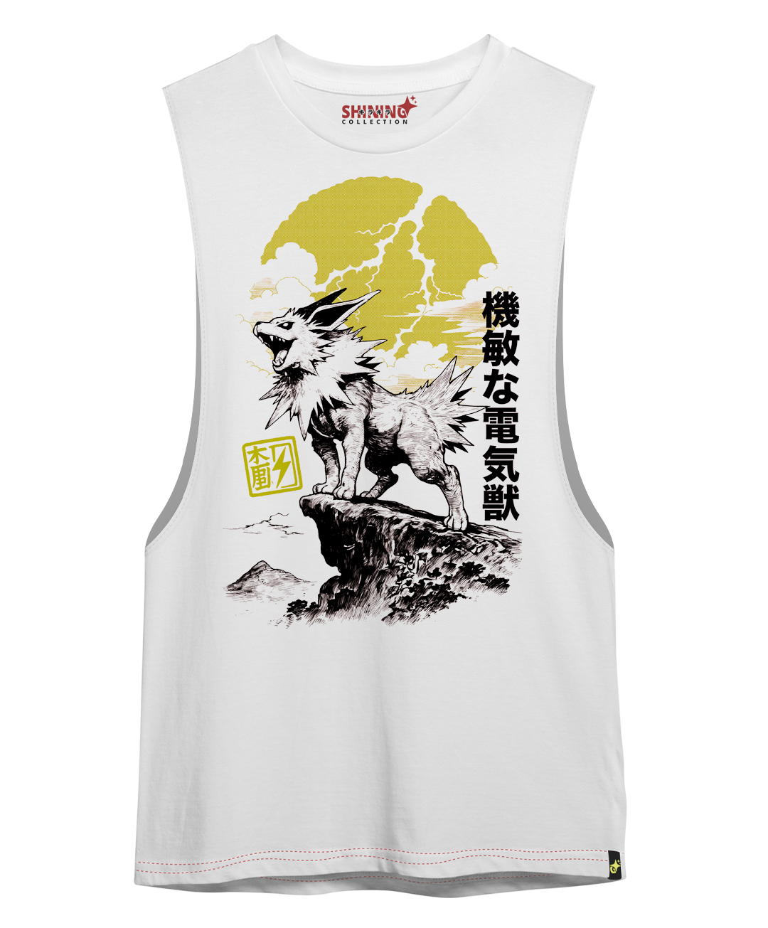 Polera Jolteon "Bestia del Trueno" – Oversized Long Fit Unisex
