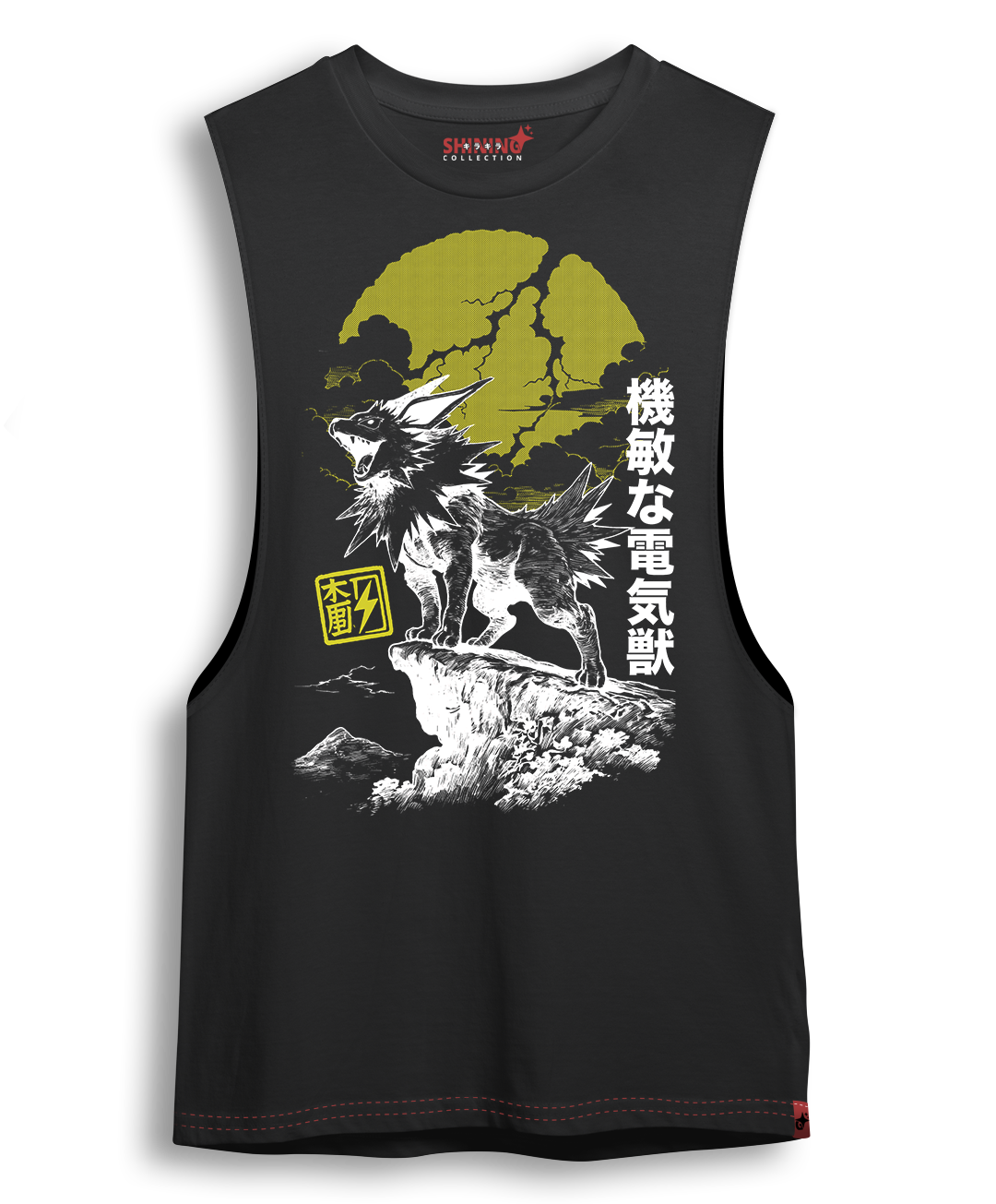 Polera Jolteon "Bestia del Trueno" – Oversized Long Fit Unisex