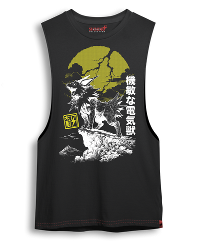 Polera Jolteon "Bestia del Trueno" – Oversized Long Fit Unisex