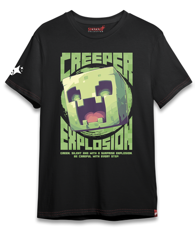 Polera KID Creeper - Minecraft Oversized Long Fit Unisex