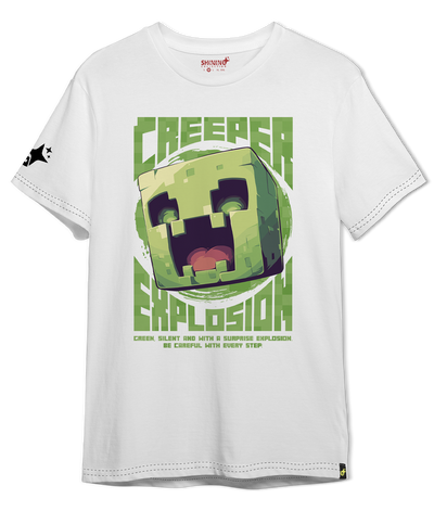 Polera KID Creeper - Minecraft Oversized Long Fit Unisex