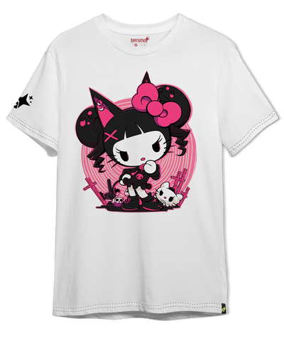 Polera KID Kuromi Oversized Long Fit Unisex