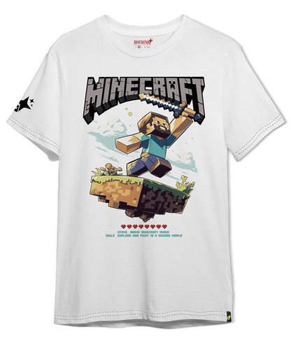 Polera KID Steve - Minecraft Oversized Long Fit Unisex