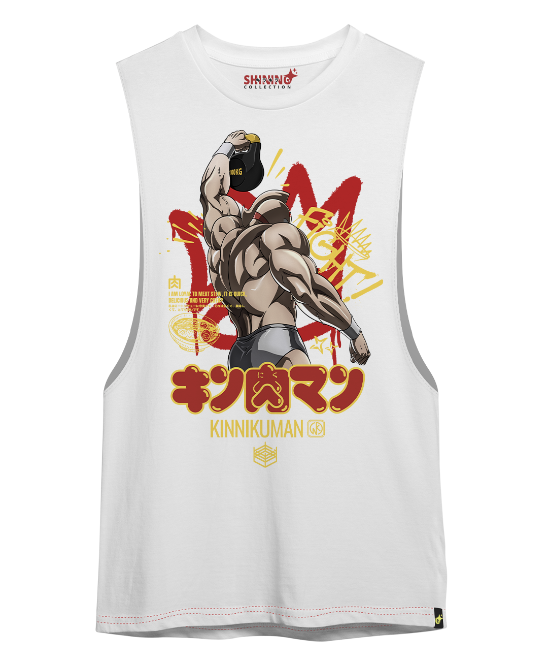 Polera Kinnikuman: Héroes de la Lucha - Oversized Long Fit Unisex