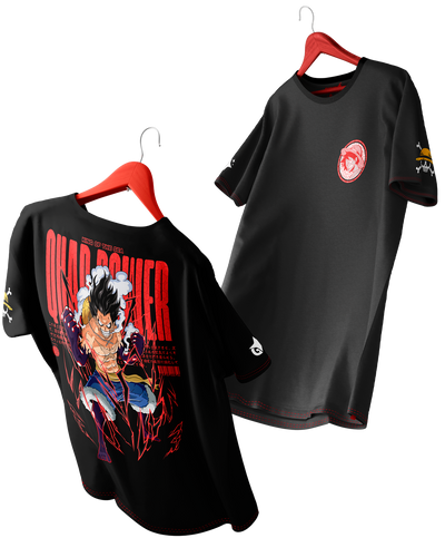 Polera Full Art Luffy SnakeMan - One piece - Oversized Long Fit Unisex