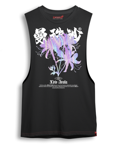 Polera Lirio Araña - Flor Mística - Oversized Long Fit Unisex