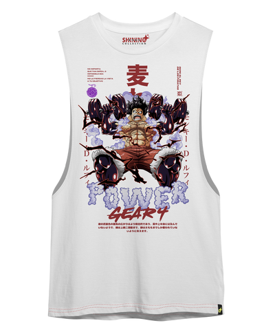 Polera Luffy Gear 4 Gym One Piece Oversized Long Fit Unisex