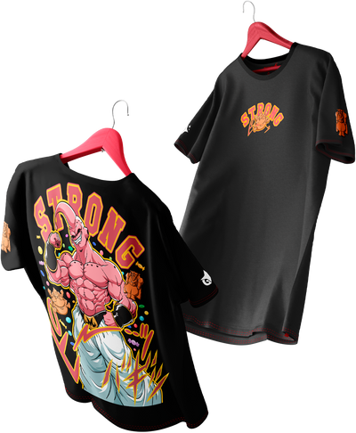 Polera Majin Buu Full Art | Strong - Dragon Ball Z - Oversized Long Fit Unisex