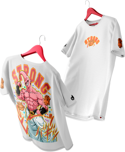 Polera Majin Buu Full Art | Strong - Dragon Ball Z - Oversized Long Fit Unisex