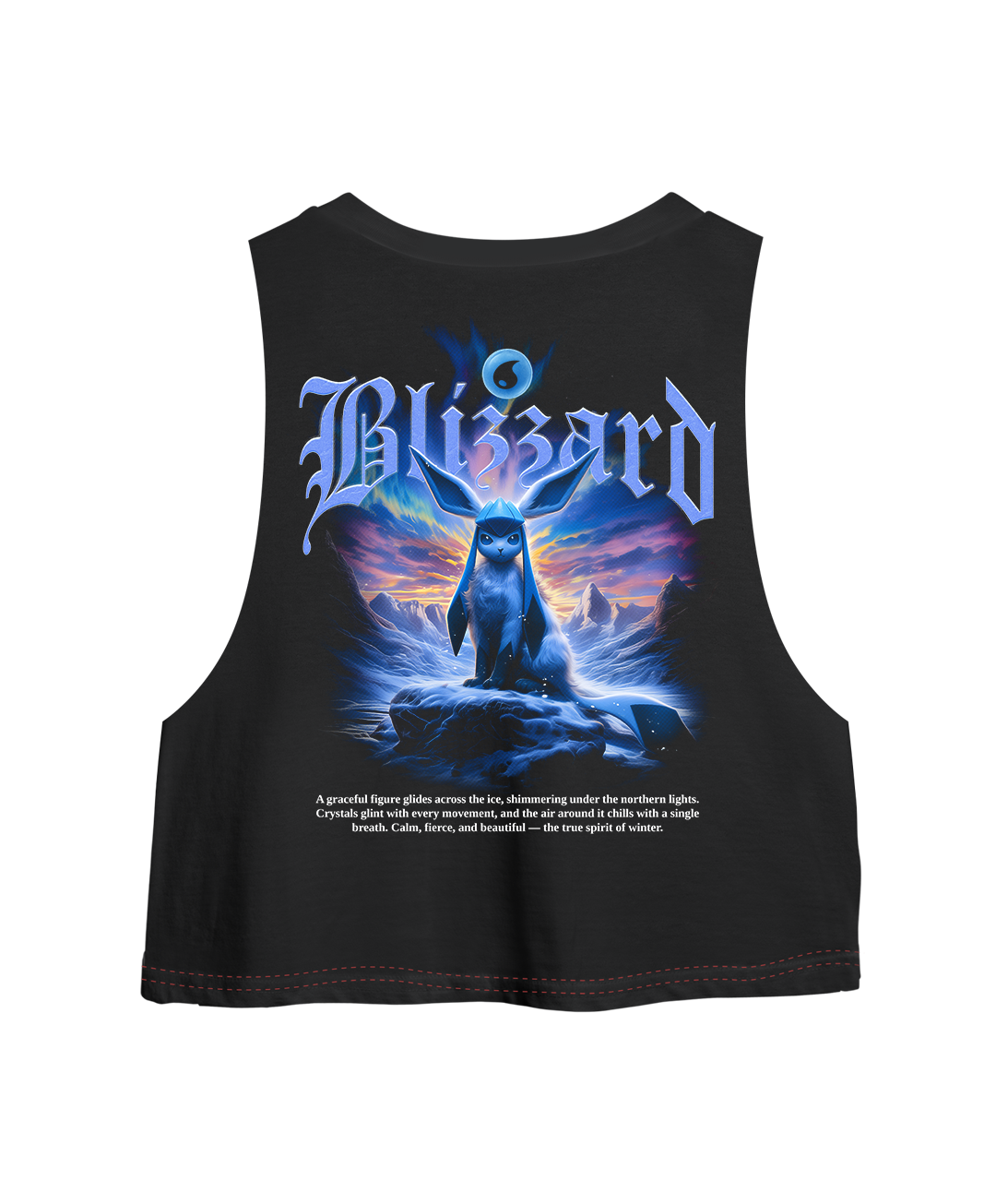 Crop Sin Mangas "Blizzard" – Oversized Long Fit Unisex