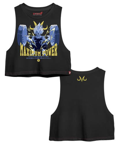 Crop Top sin Manga Dragon Ball Majin Vegeta Gym Oversized