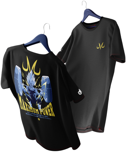 Polera Dragon Ball Majin Vegeta Gym Oversized Long Fit Unisex