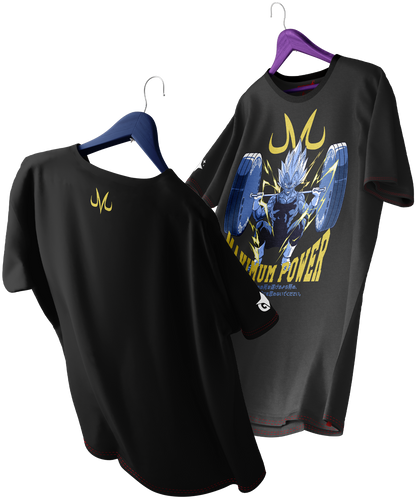 Polera Dragon Ball Majin Vegeta Gym Oversized Long Fit Unisex