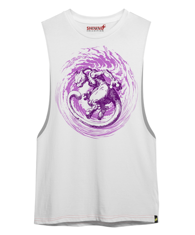 Polera Mewtwo Tec. Achurado Pokémon Oversized Long Fit Unisex