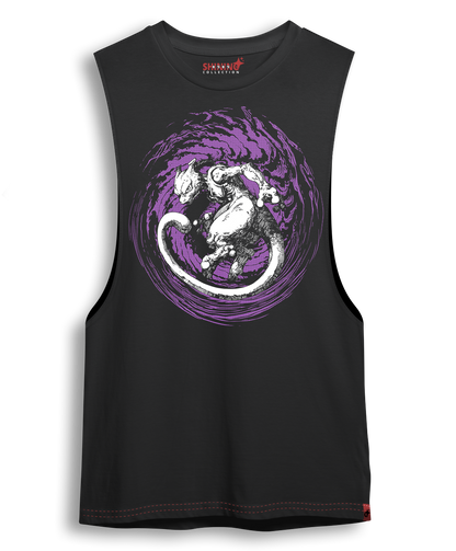 Polera Mewtwo Tec. Achurado Pokémon Oversized Long Fit Unisex