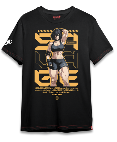 Polera Mikasa Ackerman - Shingeki No Kyojin Oversized Long Fit Unisex