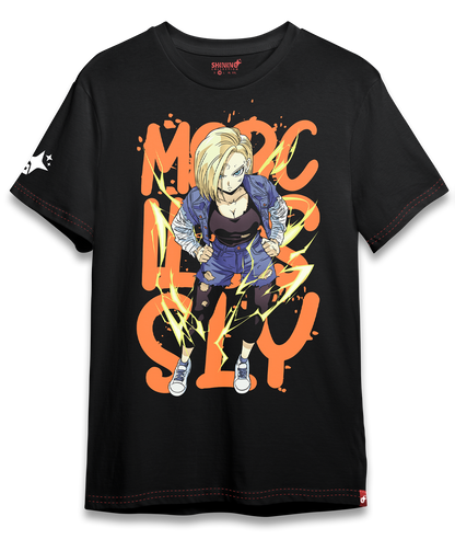 Polera Androide 18 - Dragon ball Z - Oversized Long Fit Unisex