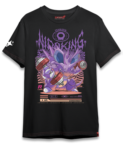 Polera Nidoking Gym - Pokemon Long Fit Unisex