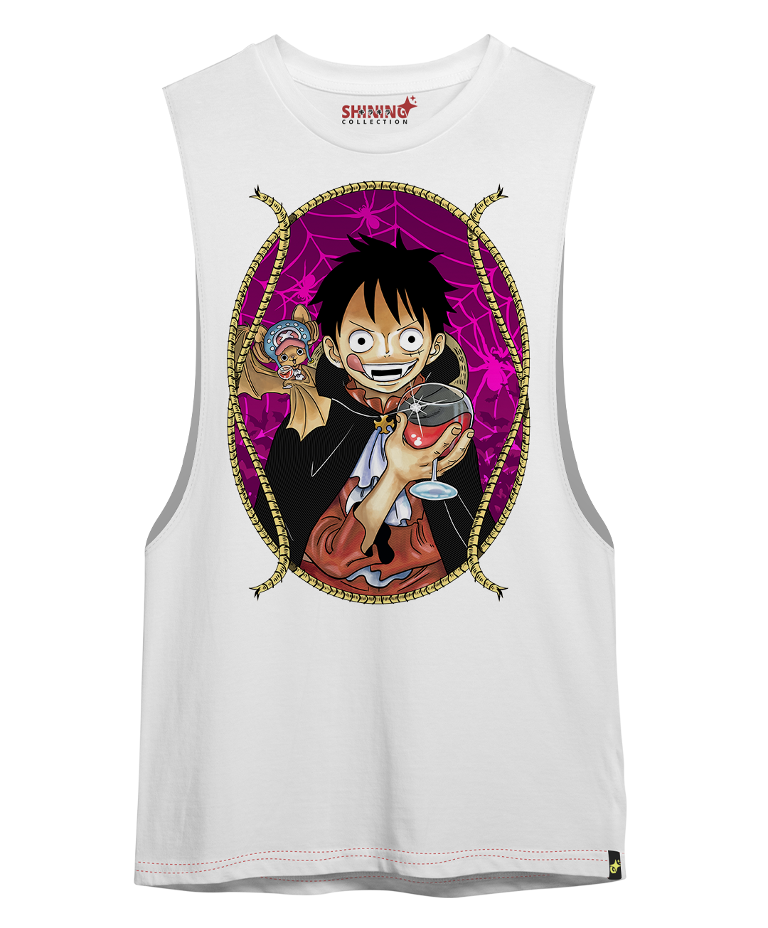 Polera One Piece Luffy Vampiro Oversized Long Fit Unisex