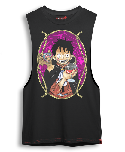 Polera One Piece Luffy Vampiro Oversized Long Fit Unisex