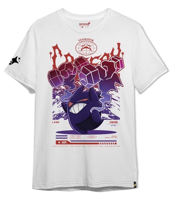 Polera Gengar Gym - Pokemon Long Fit Unisex