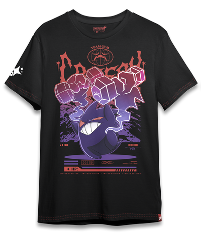 Polera Gengar Gym - Pokemon Long Fit Unisex