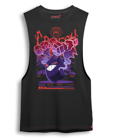 Polera Gengar Gym - Pokemon Long Fit Unisex