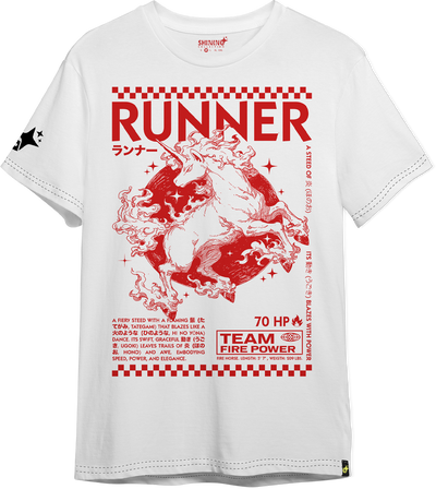 Polera Runner – Fire Power Team (Rapidash) - Pokemon Long Fit Unisex