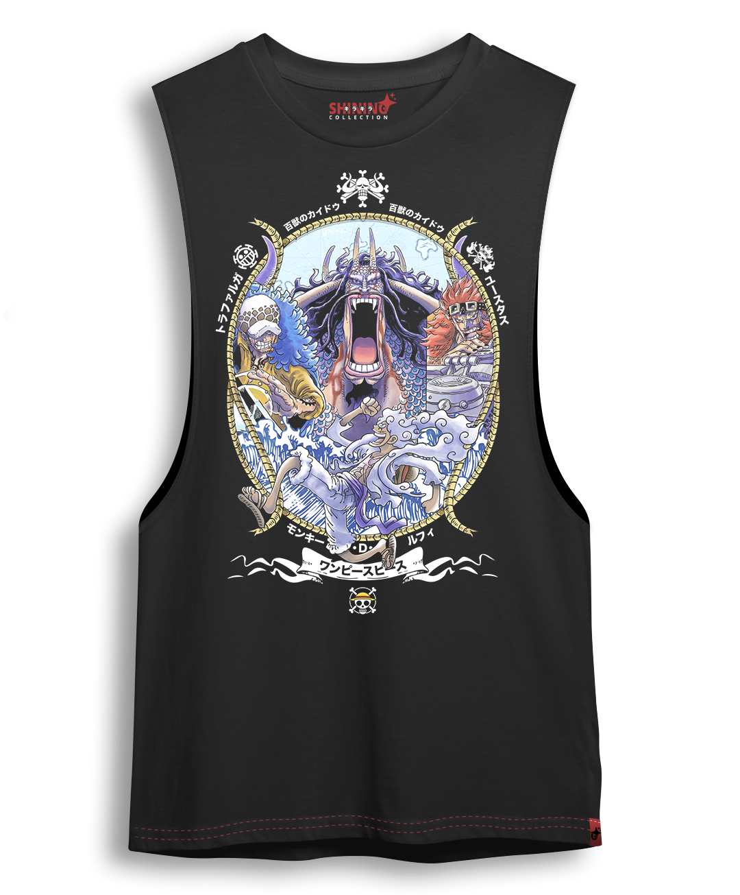 Polera One Piece Wano Kuni  Oversized Long Fit Unisex