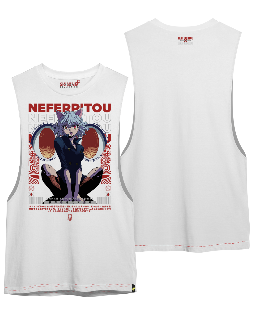 Polera Neferpitou - Hunter X - Oversized Long Fit Unisex