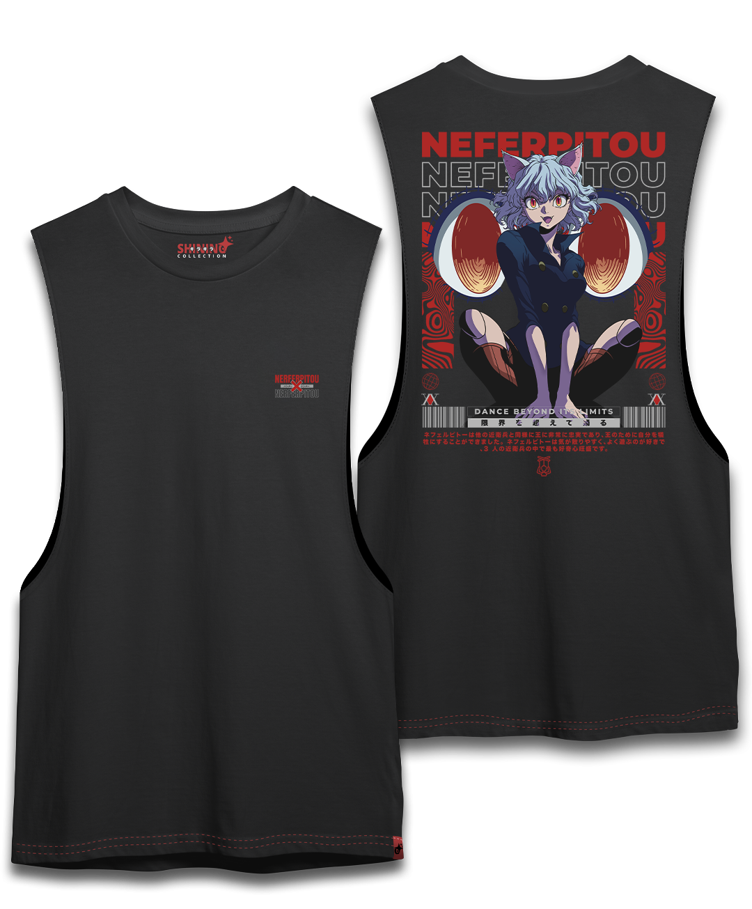 Polera Neferpitou - Hunter X - Oversized Long Fit Unisex