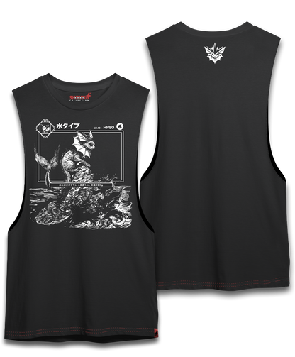 Polera Vaporeon Achurado – Oversized Long Fit Unisex