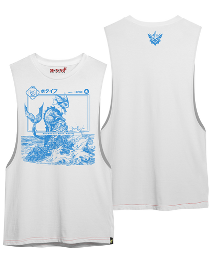 Polera Vaporeon Achurado – Oversized Long Fit Unisex