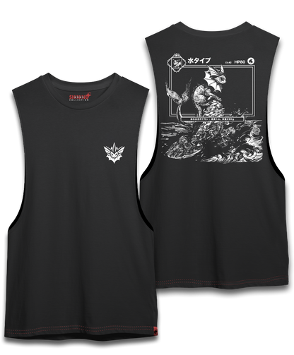 Polera Vaporeon Achurado – Oversized Long Fit Unisex
