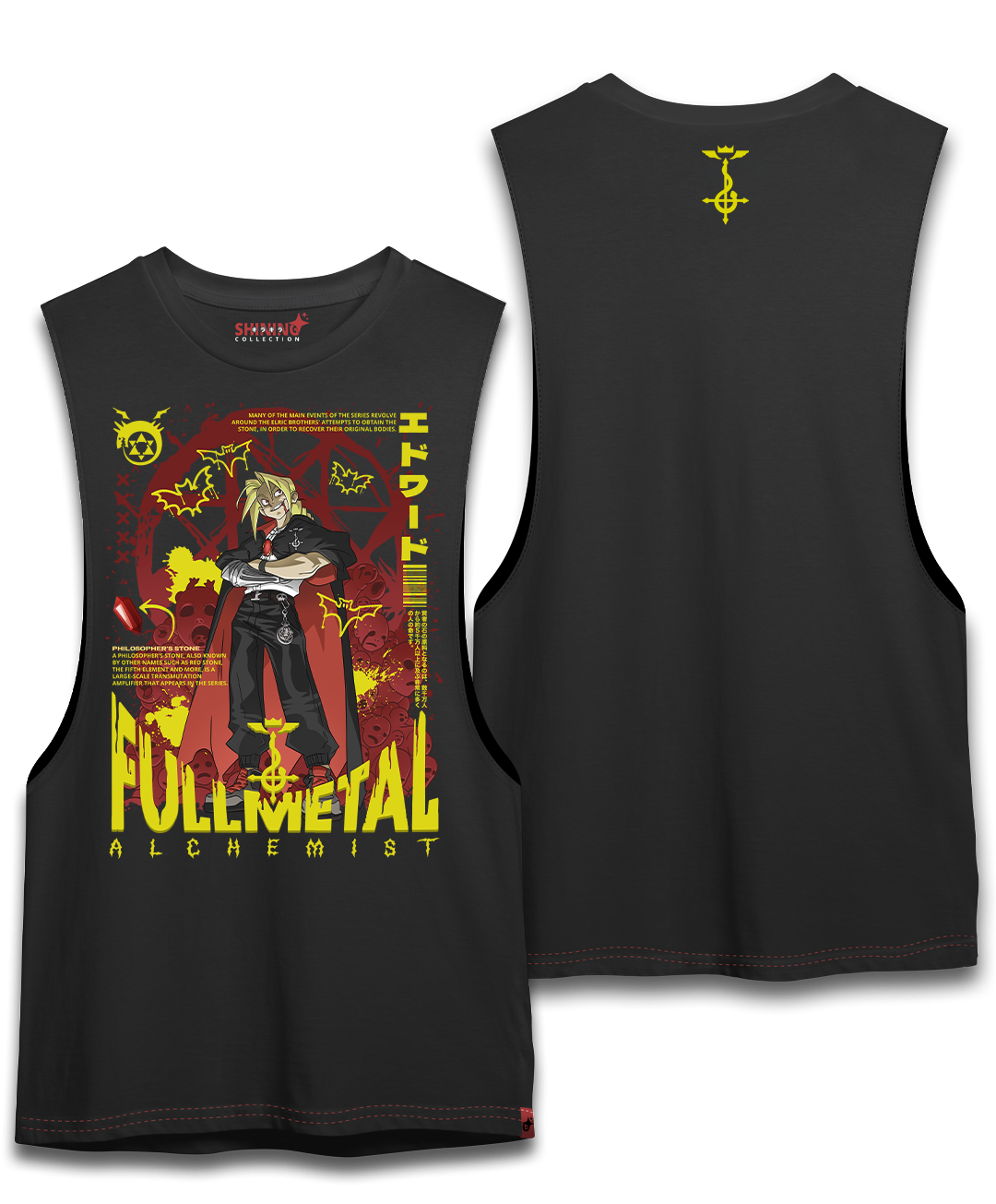 Polera Edward Vampiro - Fullmetal Alchemist Long Fit Unisex
